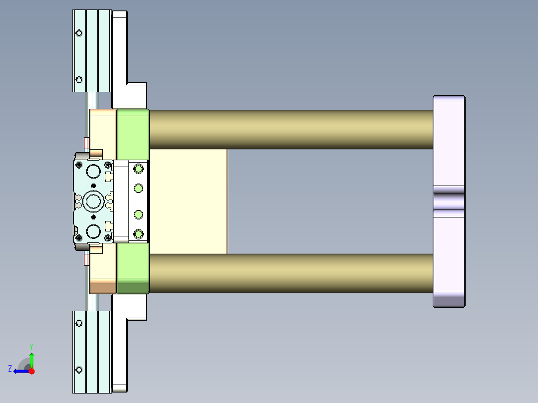 X3-笔记本CNC工装夹具三维模型CNC2-0923右视图