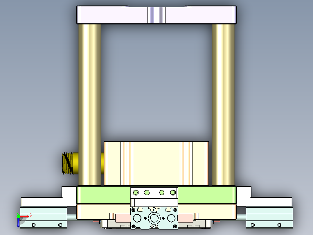 X3-笔记本CNC工装夹具三维模型CNC2-0923俯视图