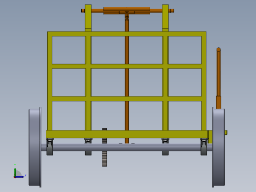 手动轨道车sw18可编辑左视缩略图