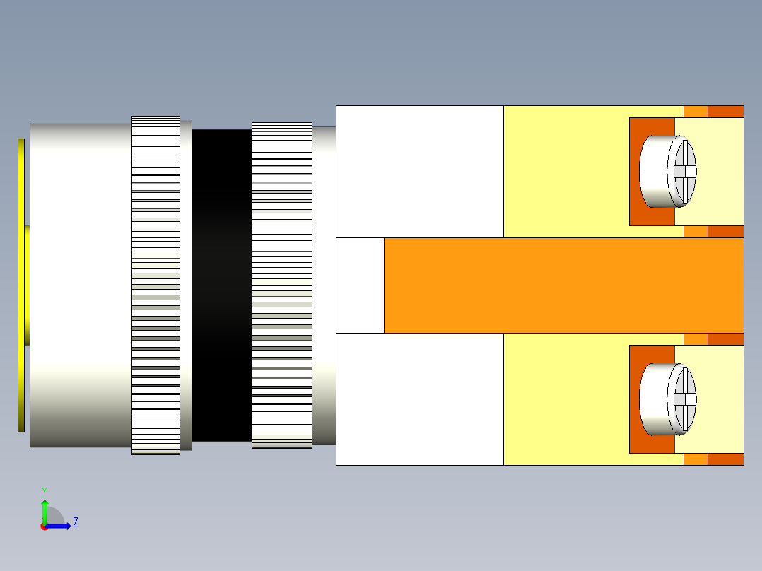 德力西电气LAY7-11BN 黄左视图