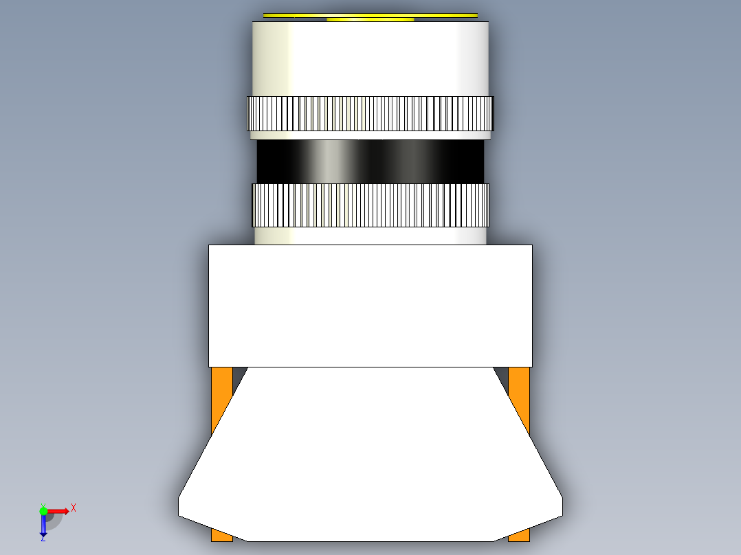 德力西电气LAY7-11BN 黄俯视图