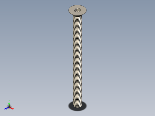 Screw_ISO_10642_M6x80_A2.STEP正等轴测缩略图