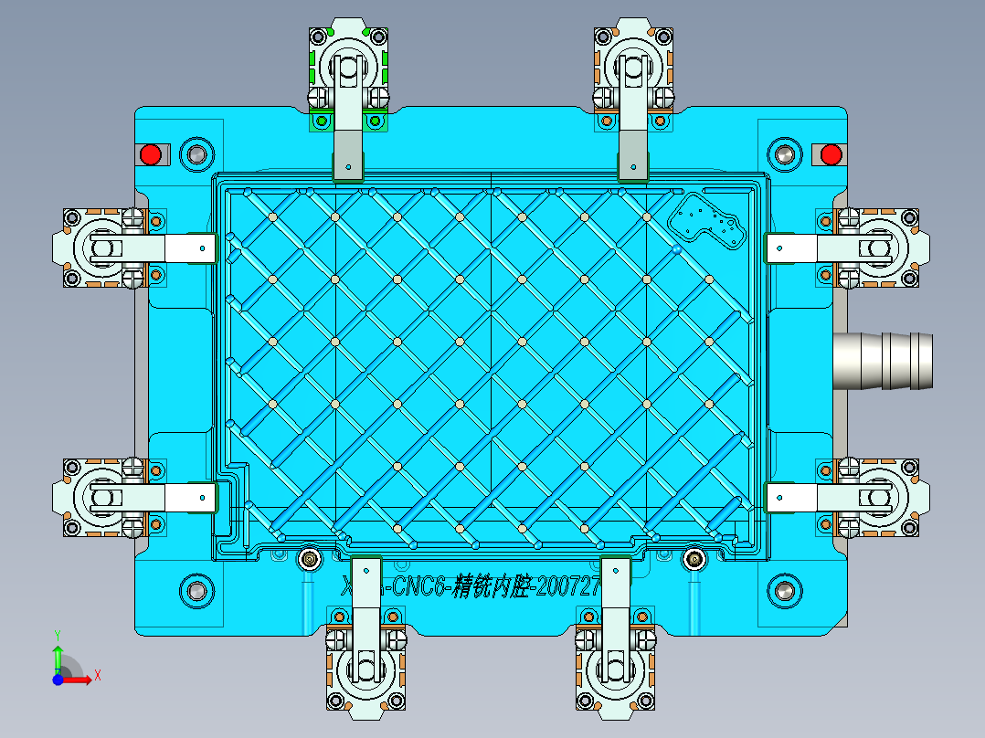 X1-A-笔记本CNC工装夹具三维模型CNC6-200727前视图