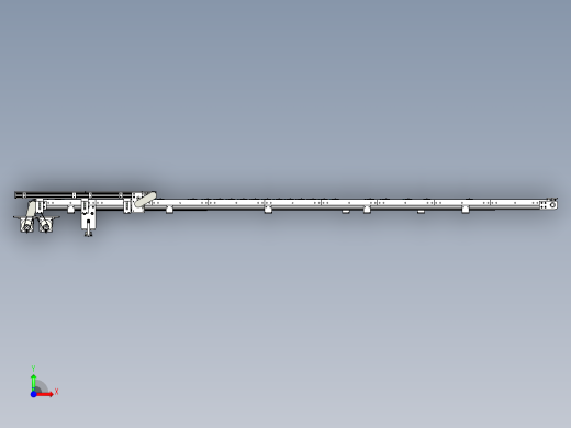 小型输送皮带线设计前视缩略图