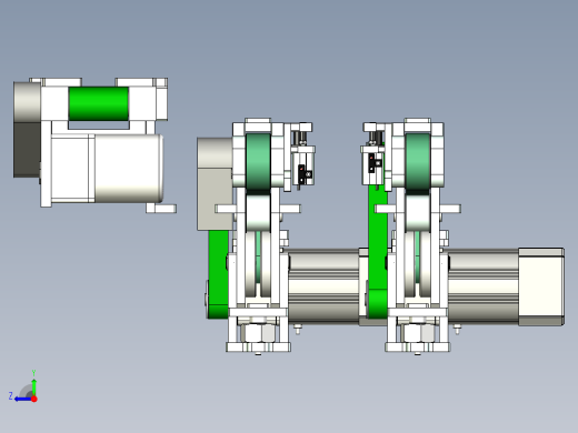 小型输送皮带线设计右视缩略图