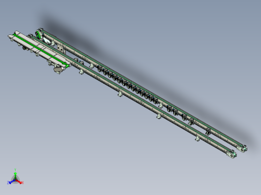 小型输送皮带线设计正等轴测缩略图
