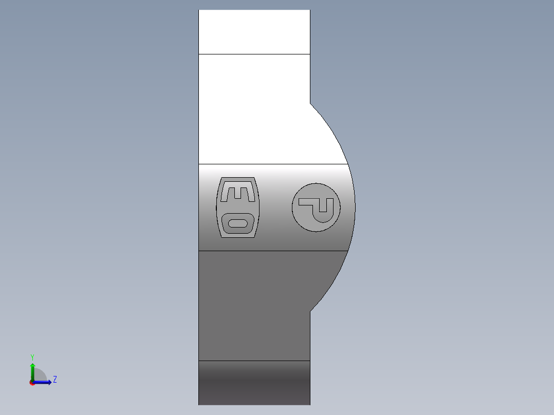 法兰接头、FS-20左视图