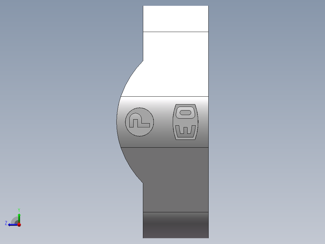 法兰接头、FS-20右视图