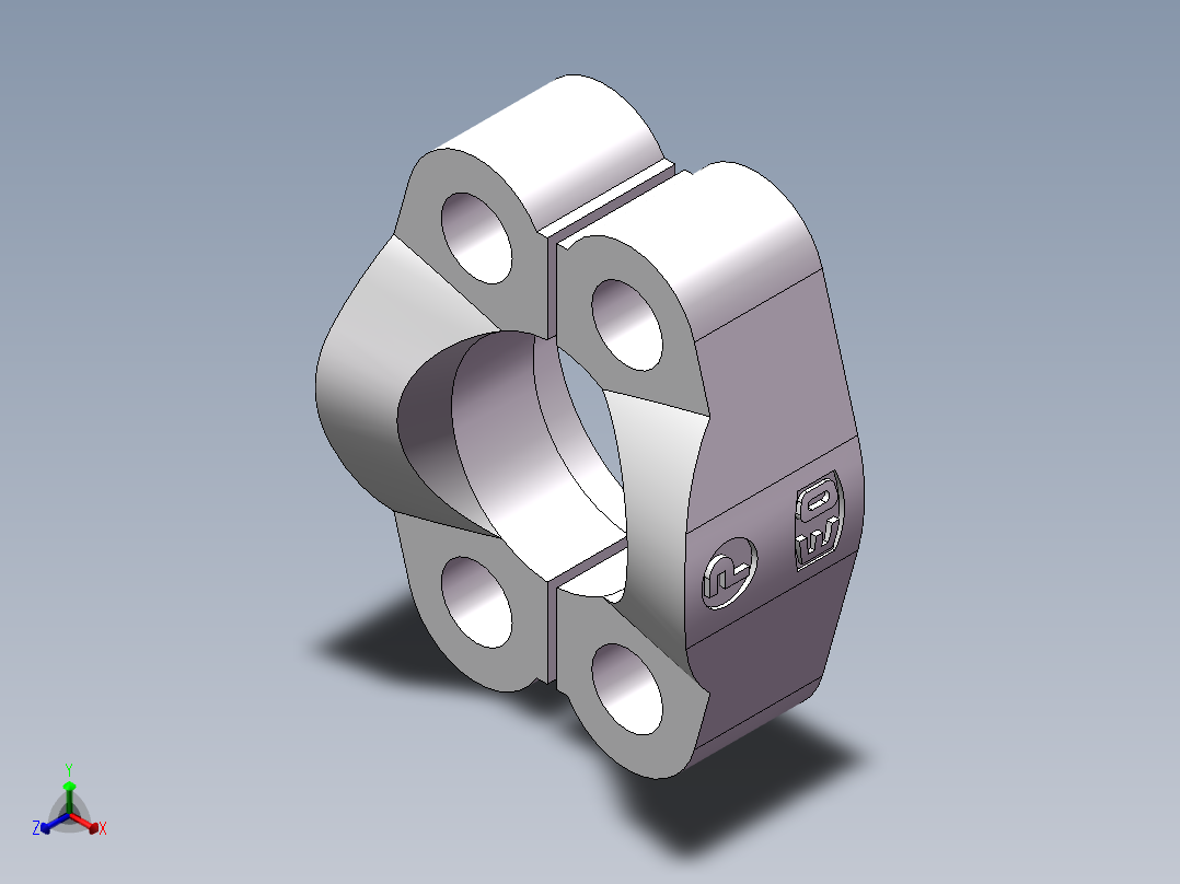 法兰接头、FS-20正等轴测图