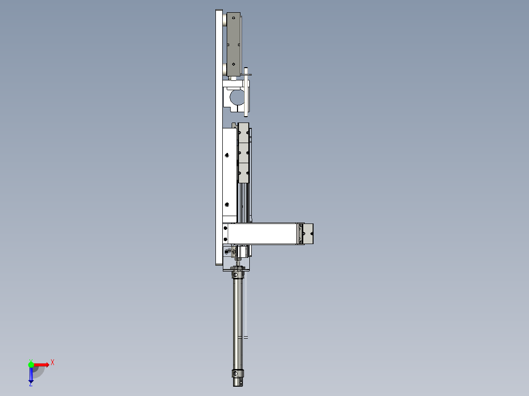 支架自动送料攻牙夹具俯视图