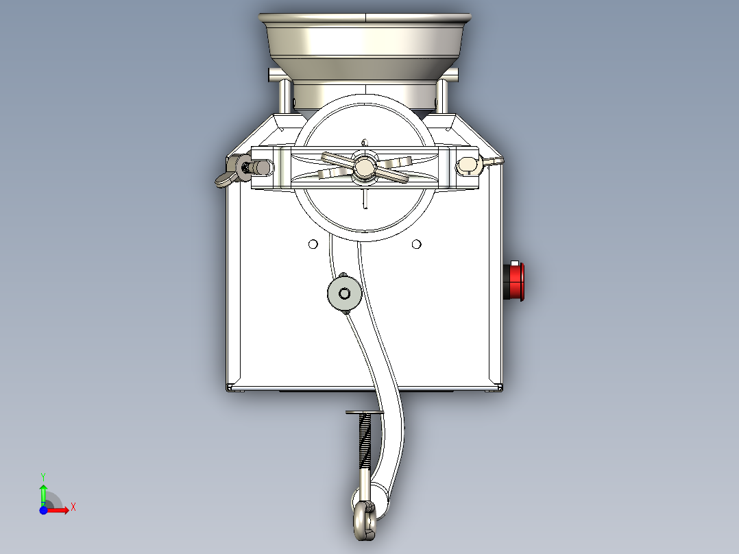 Molino电机0.15HP前视图