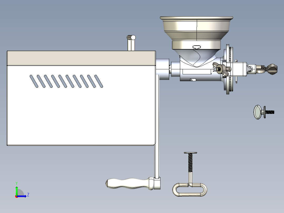 Molino电机0.15HP左视图