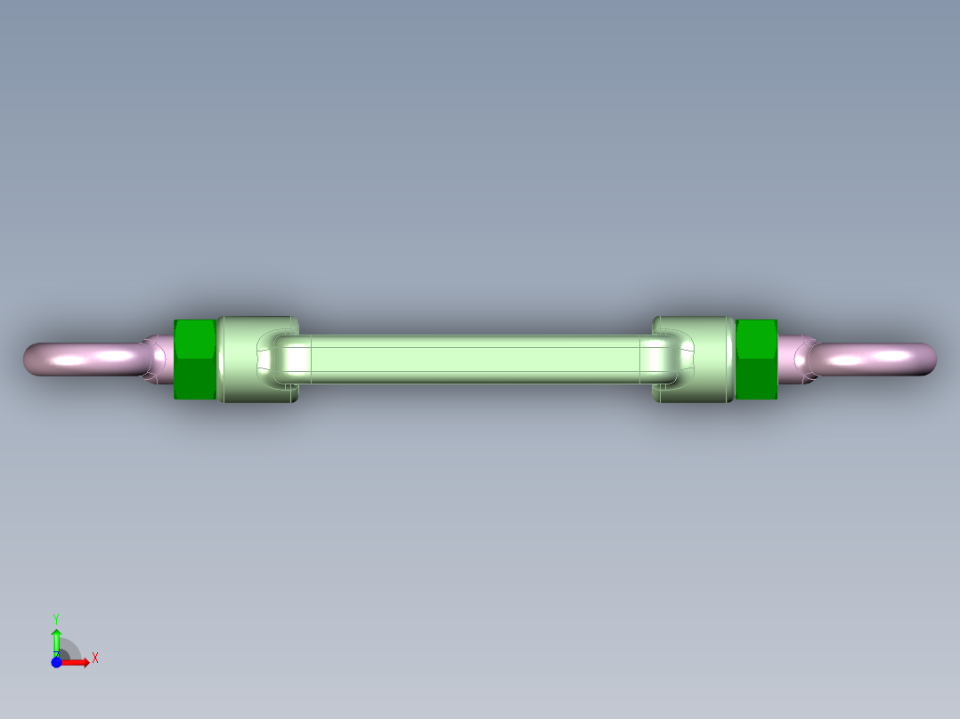 316钢丝绳张紧器前视图