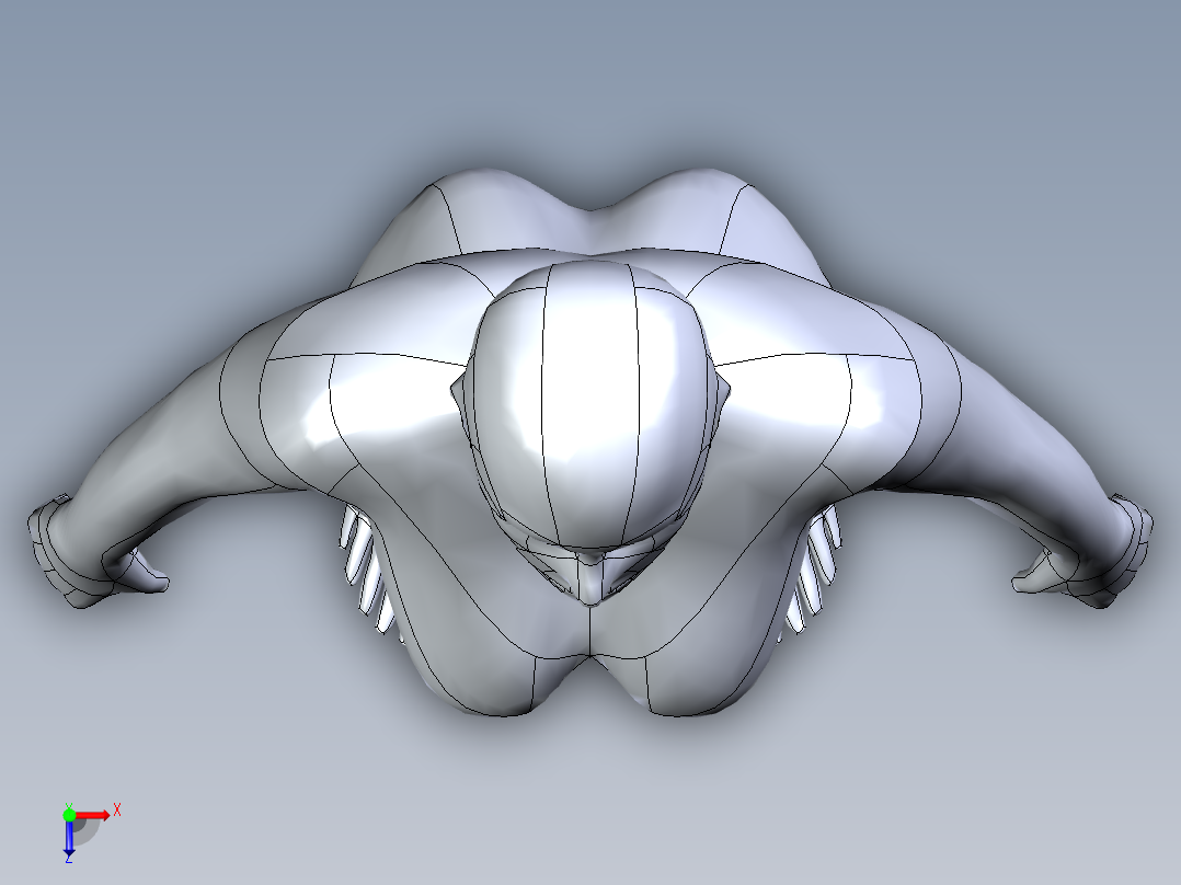 人体模型(140)俯视图