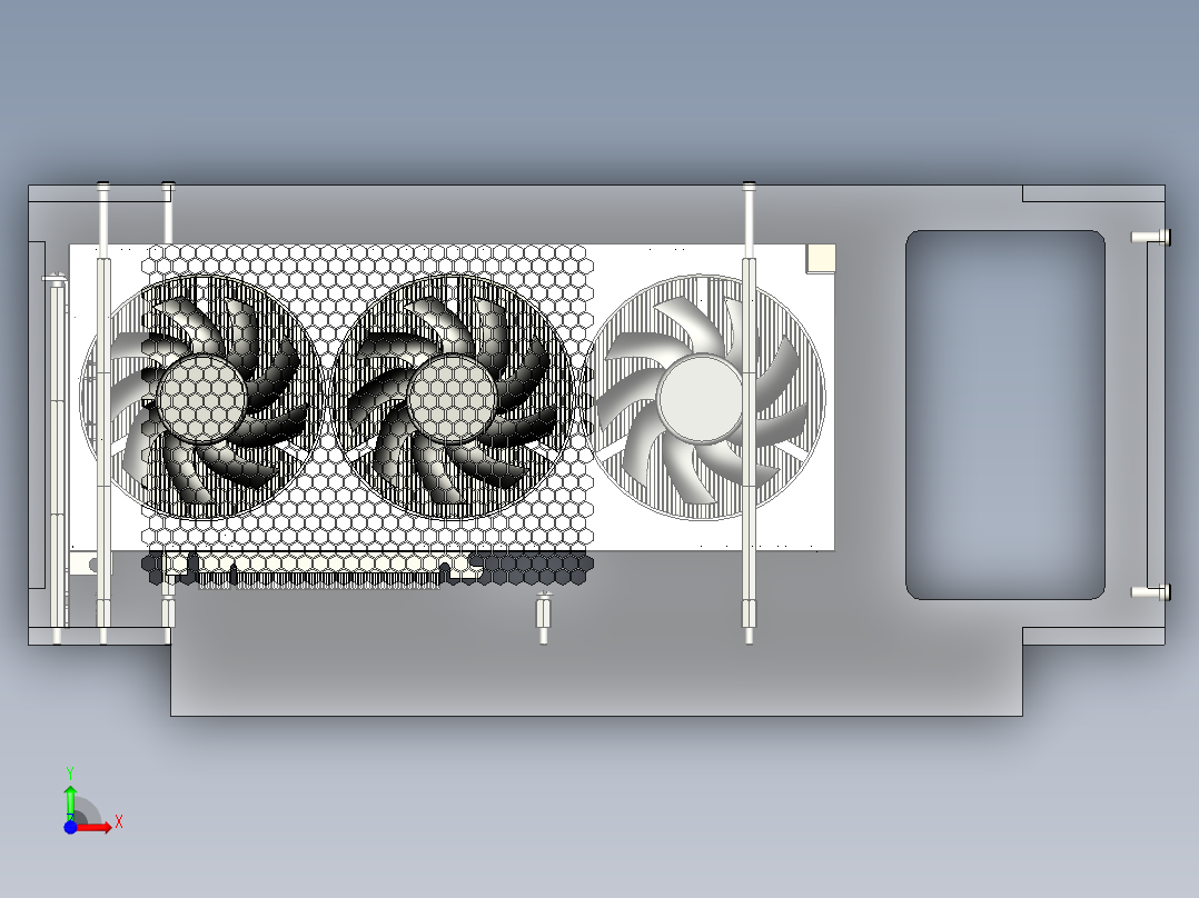 atx计算机机箱136前视图