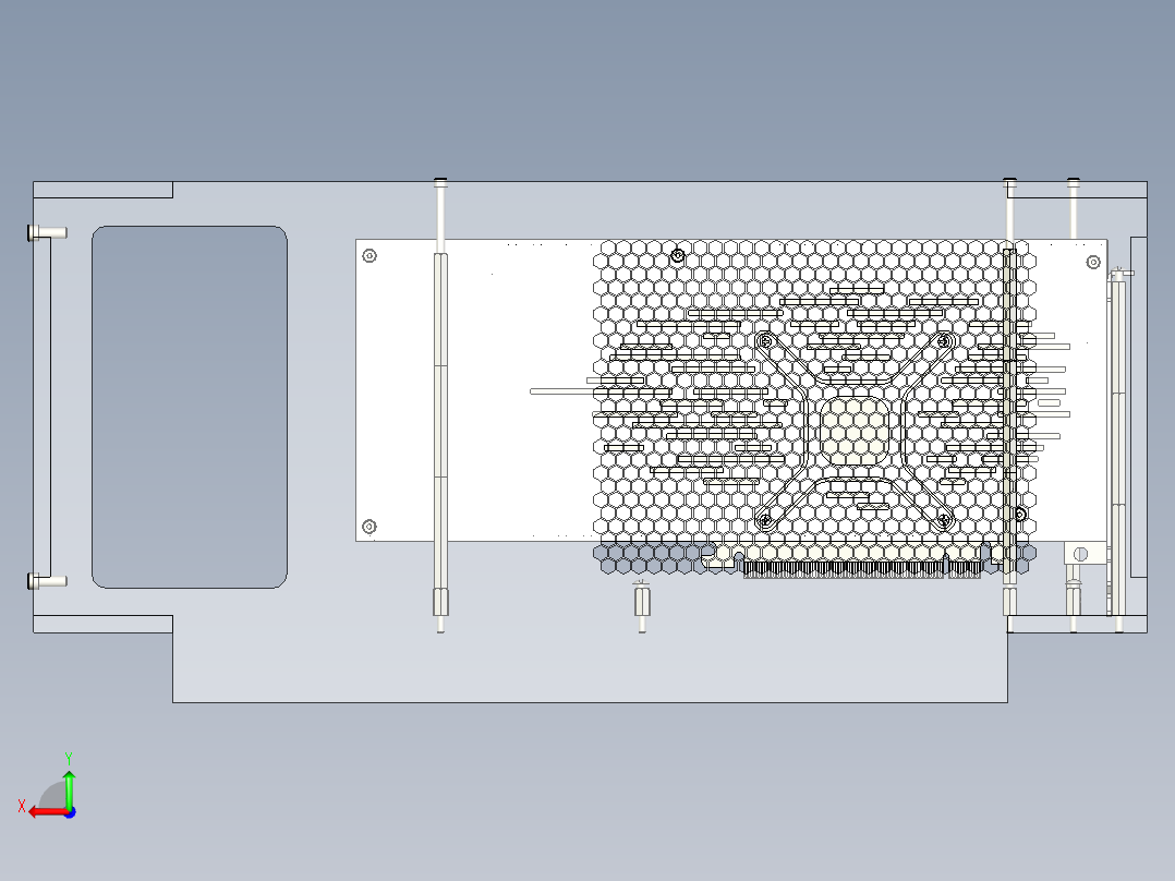 atx计算机机箱136后视图