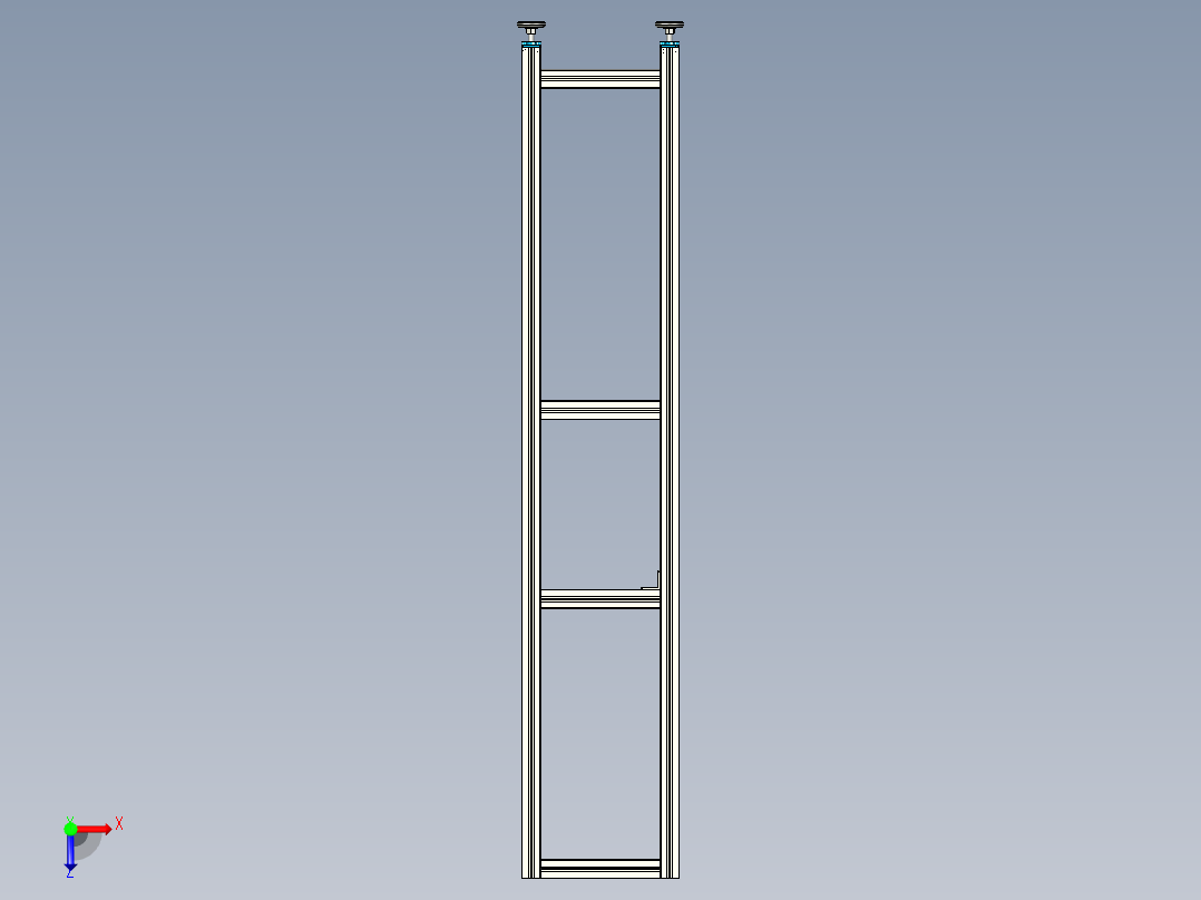 轮廓结构俯视图