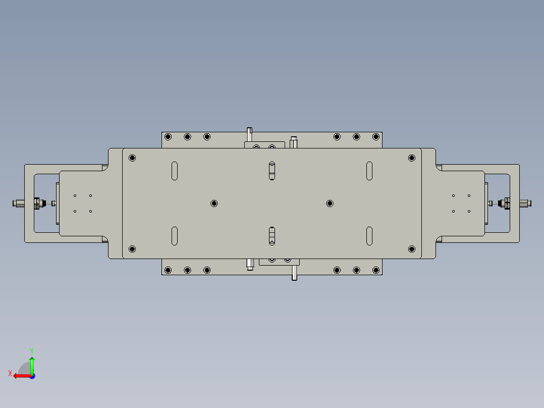 电芯二次定位组件0后视图