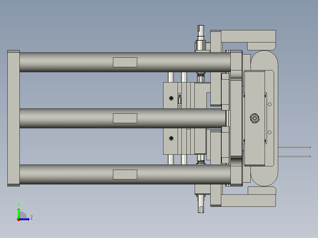电芯二次定位组件0左视图