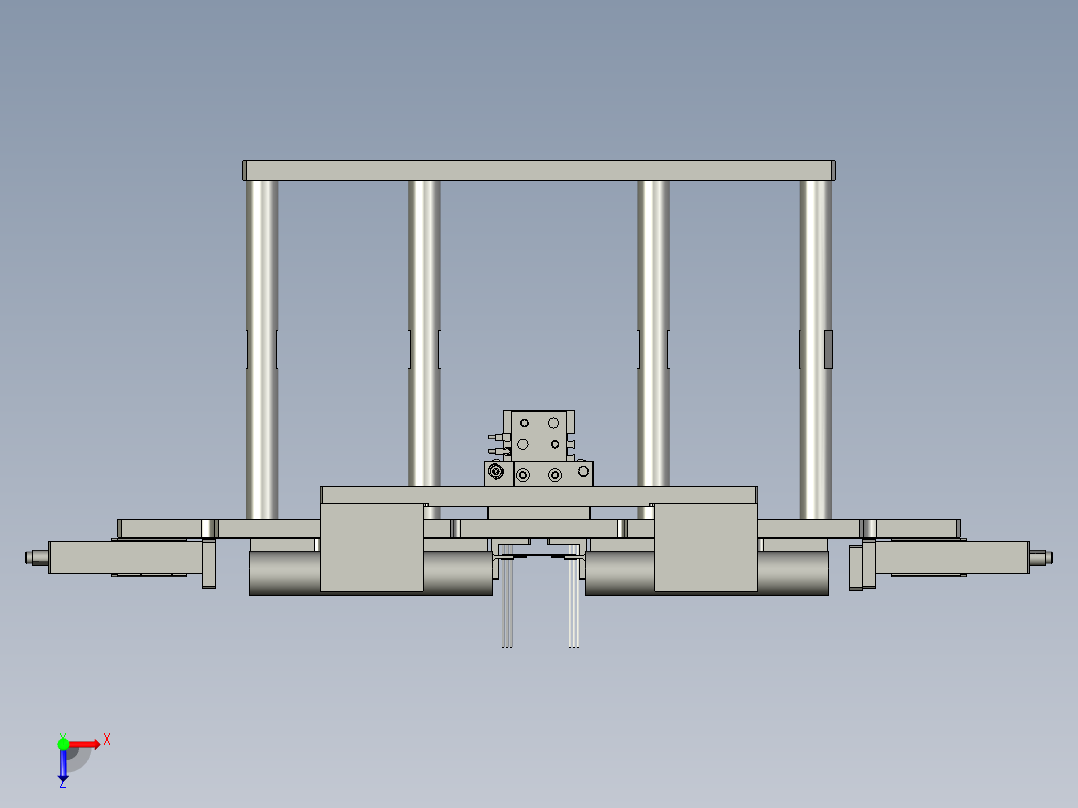 电芯二次定位组件0俯视图