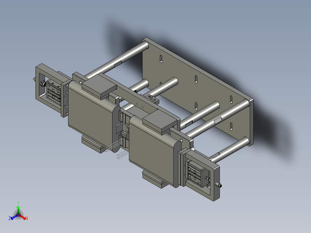 电芯二次定位组件0正等轴测图