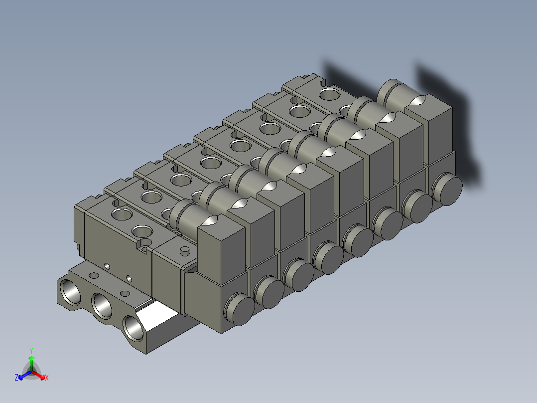 电磁阀-座组件-4V1006A-100M8F-1