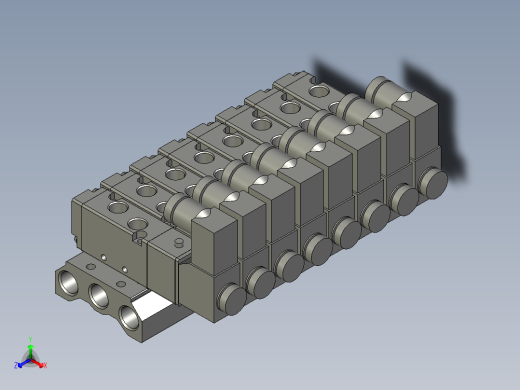 电磁阀-座组件-4V1006A-100M8F-1