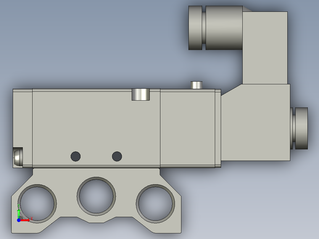电磁阀-座组件-4V1006A-100M8F-1前视图