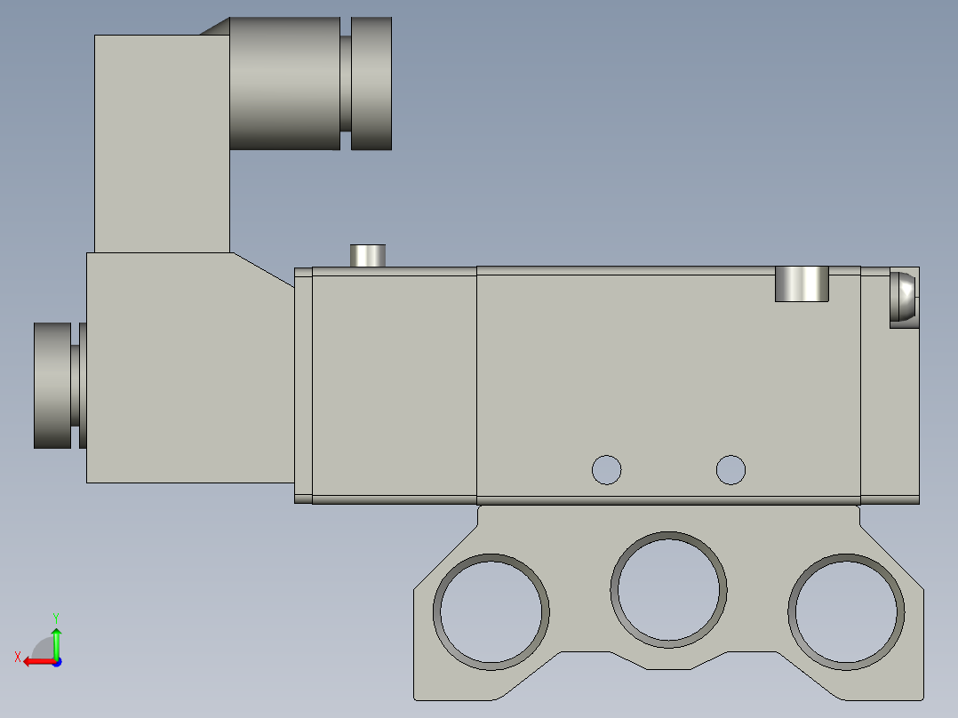 电磁阀-座组件-4V1006A-100M8F-1后视图