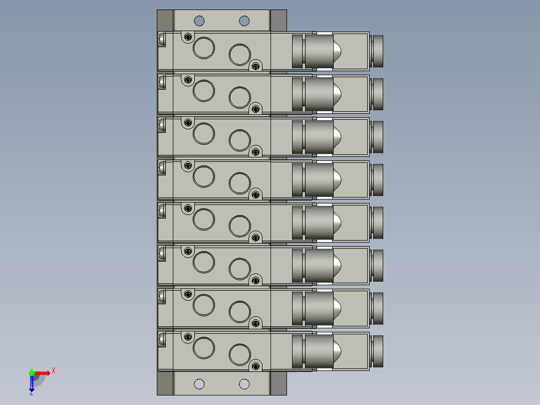 电磁阀-座组件-4V1006A-100M8F-1俯视图
