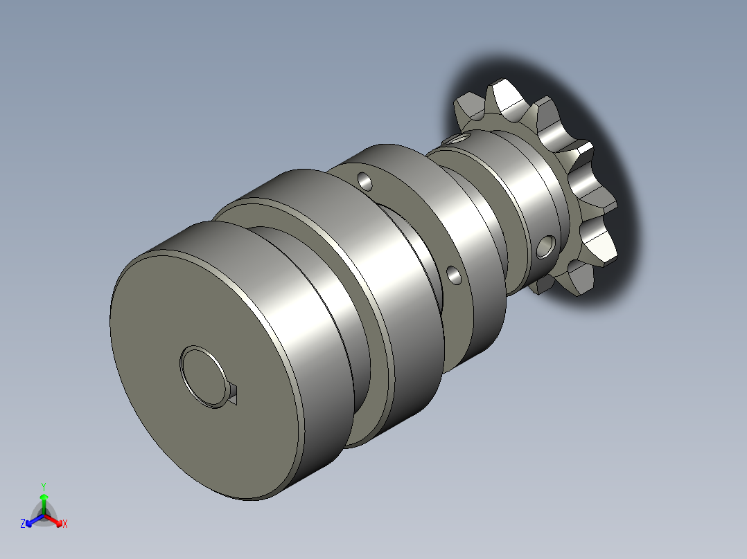 170423A4-输送机同步轮组件主视图