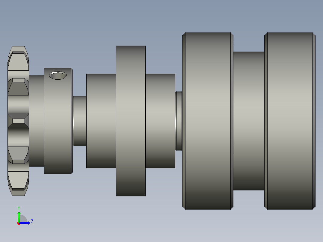 170423A4-输送机同步轮组件左视图