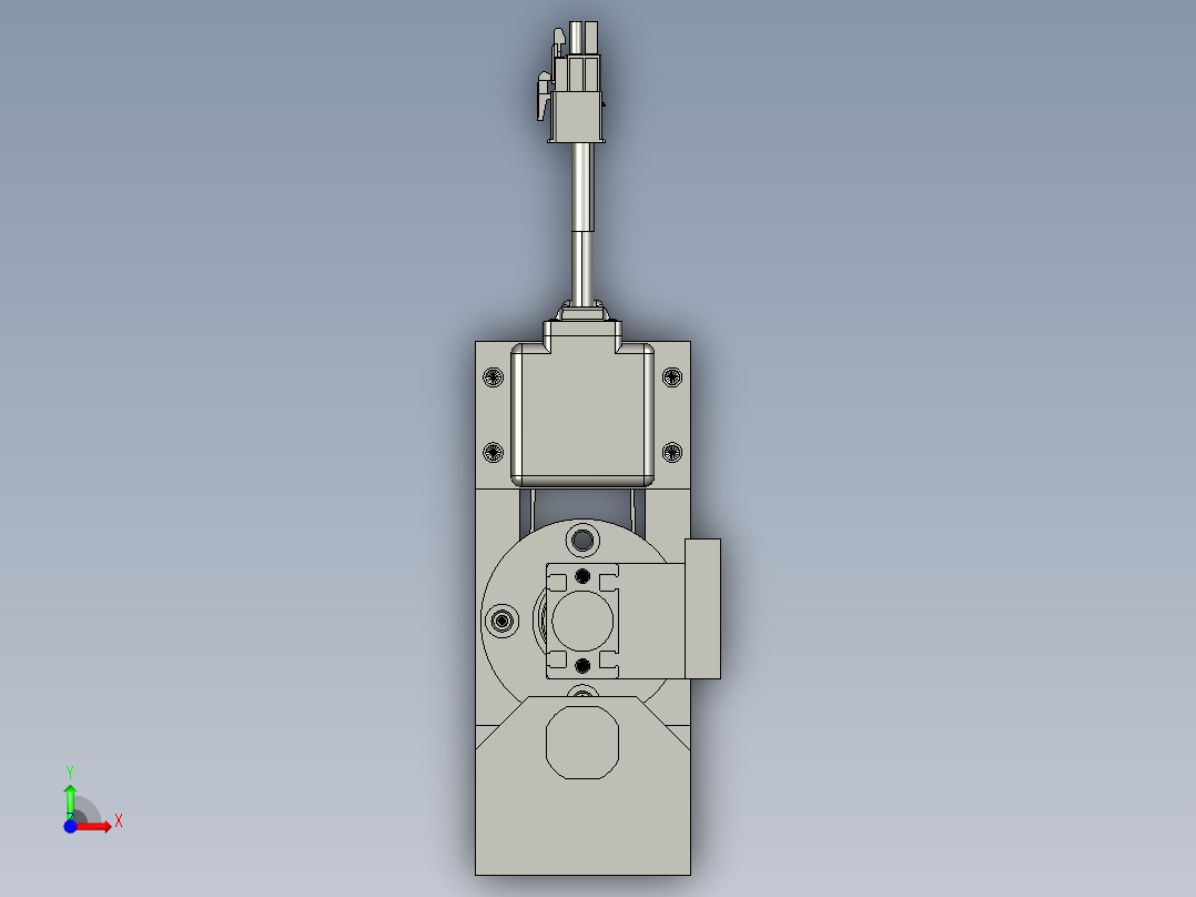 弹性旋转机构前视图