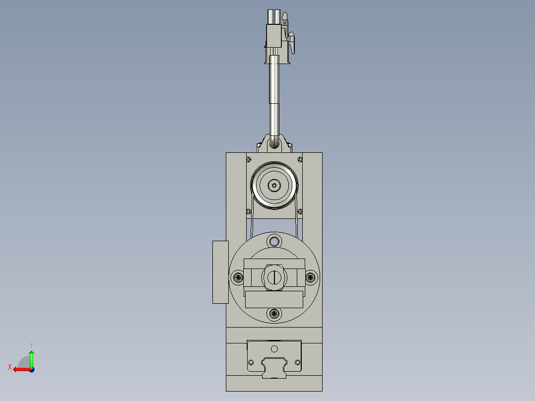 弹性旋转机构后视图