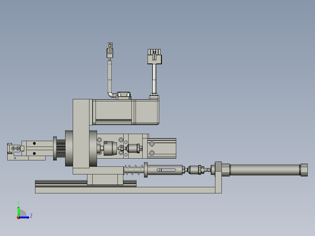 弹性旋转机构左视图