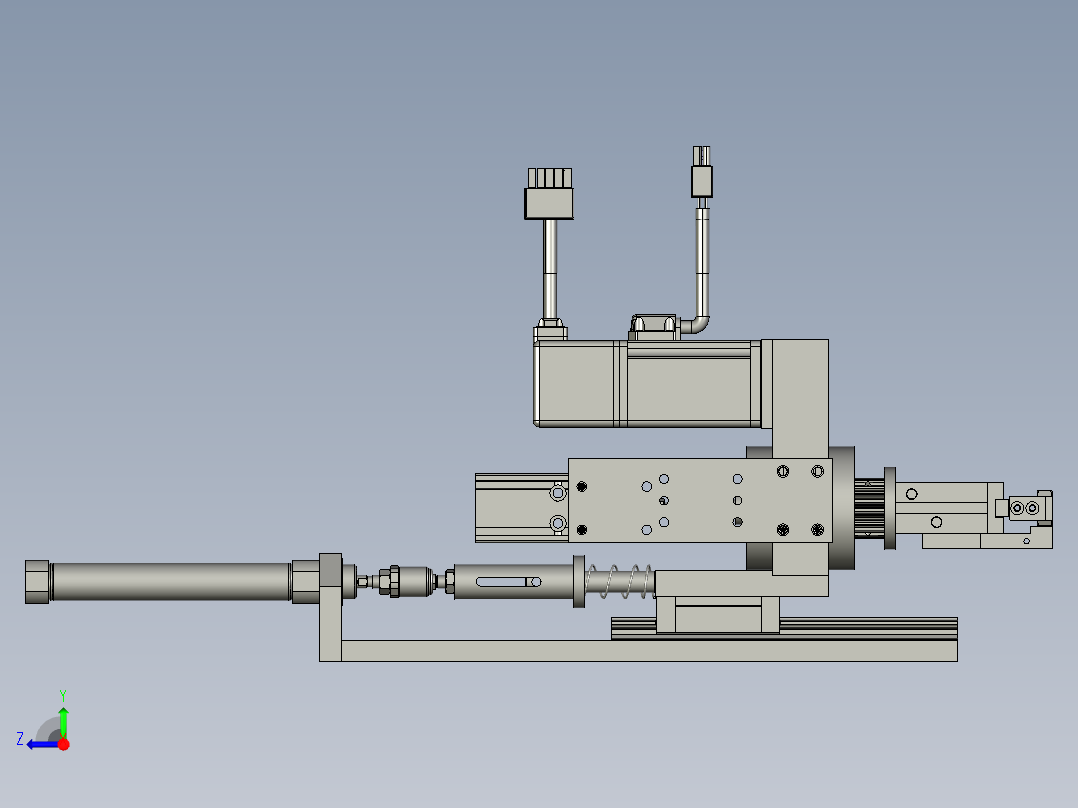 弹性旋转机构右视图