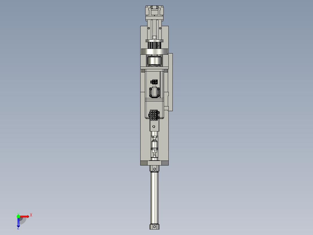 弹性旋转机构俯视图