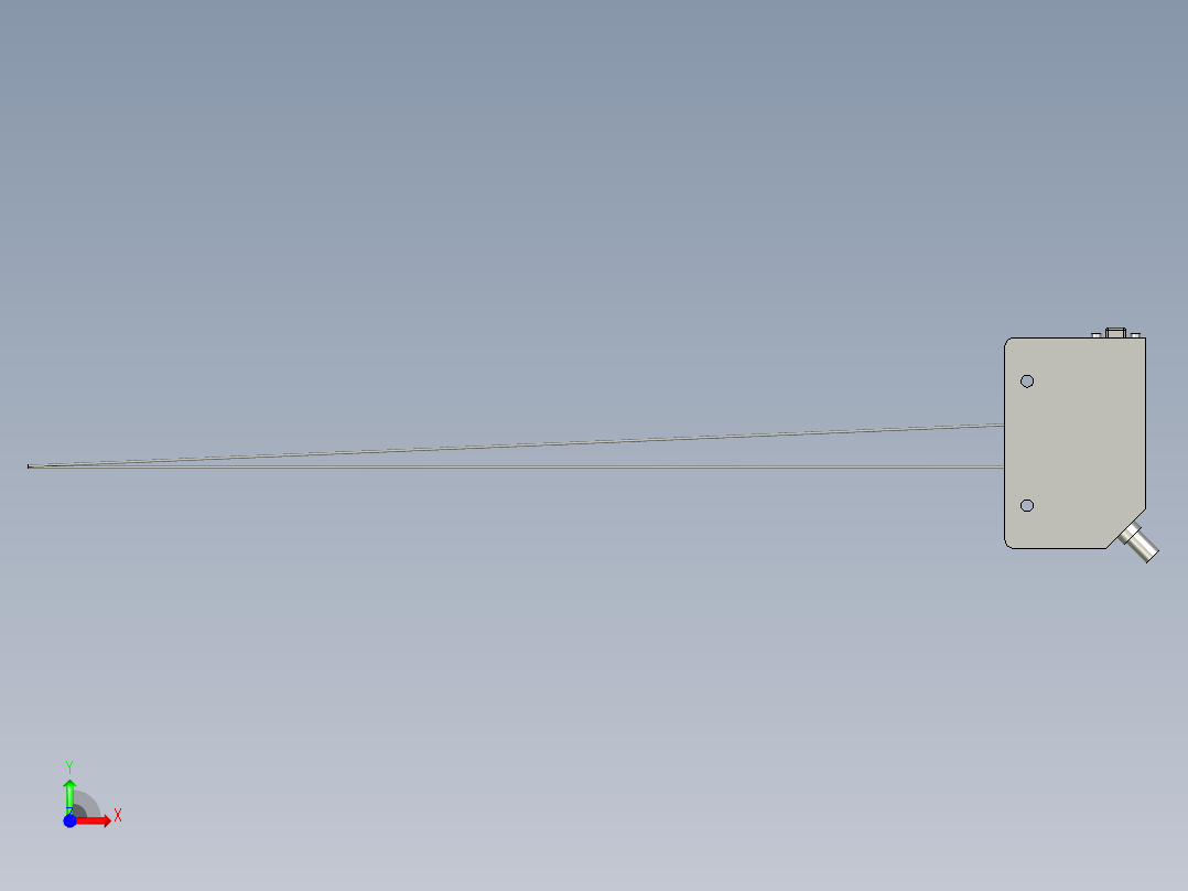 气缸自动化装配生产设备设计-LR-ZB250N激光传感器KEYENCE前视图