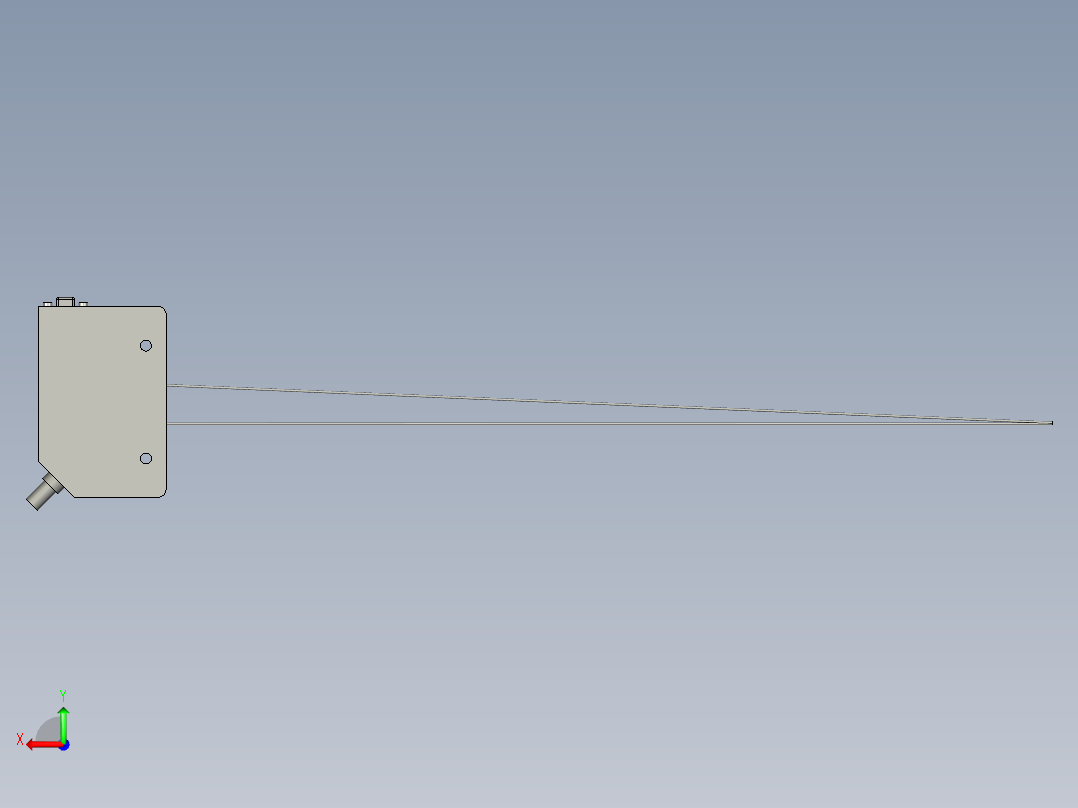 气缸自动化装配生产设备设计-LR-ZB250N激光传感器KEYENCE后视图