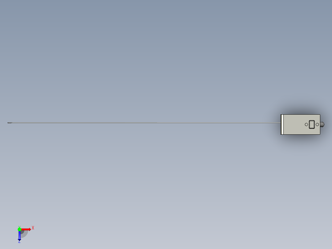 气缸自动化装配生产设备设计-LR-ZB250N激光传感器KEYENCE俯视图