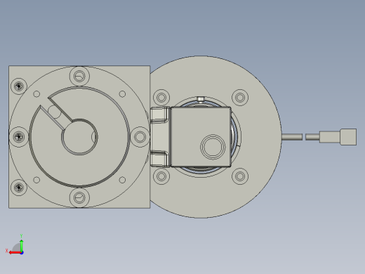 小机器人抓取机构总成后视缩略图