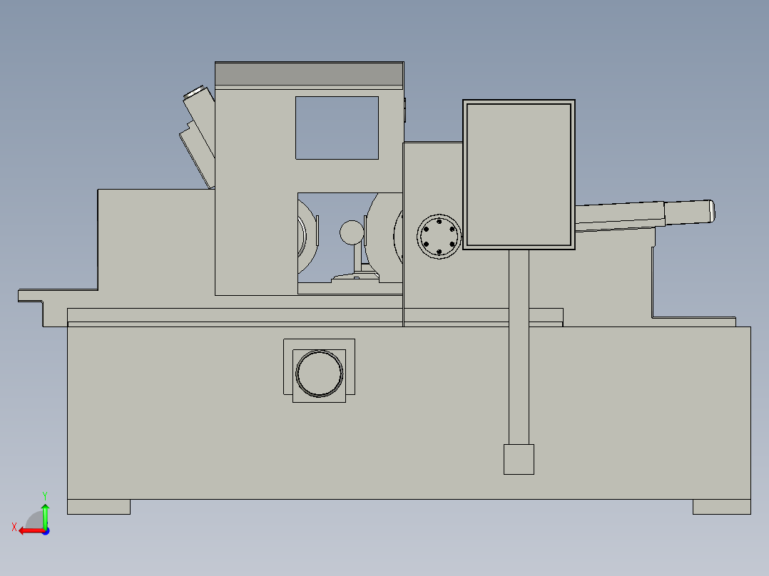 M11250无心磨床明星机床-BQL01中段后视图