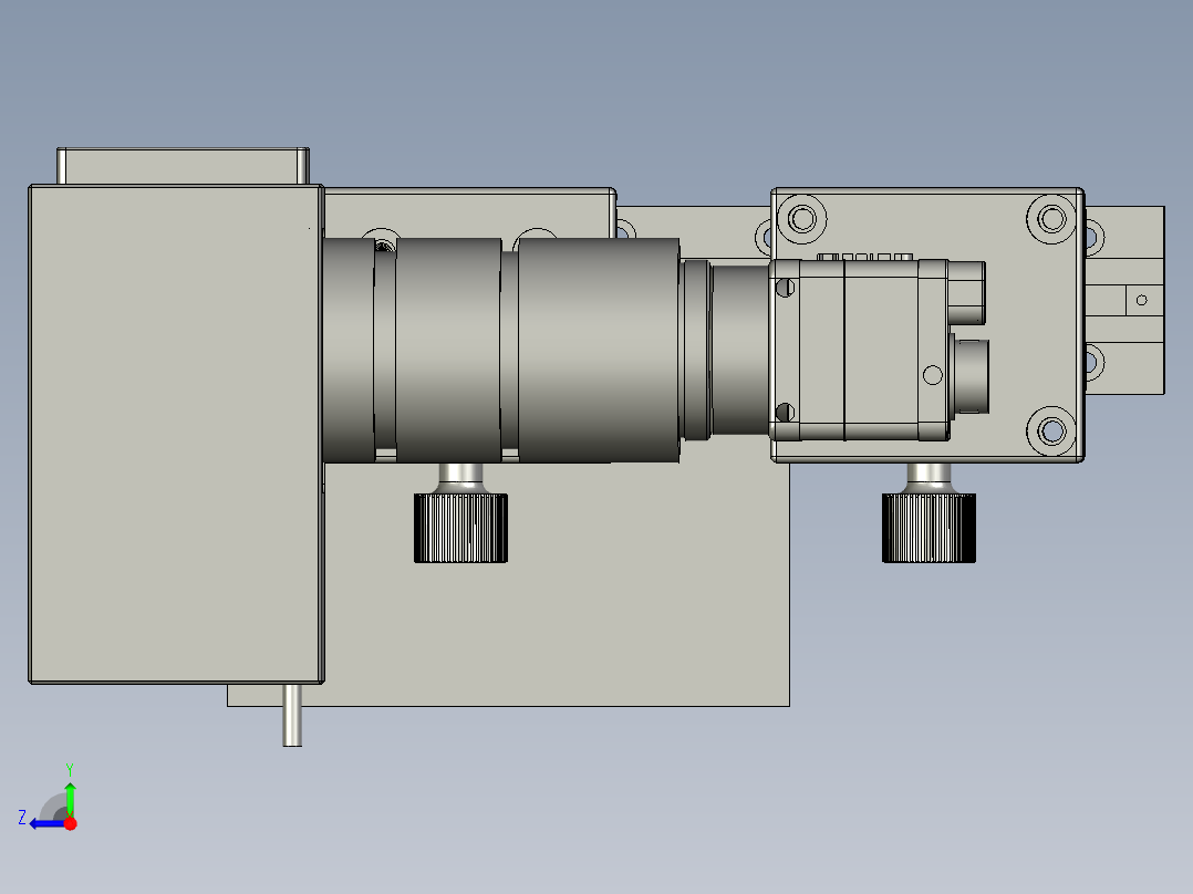CCD组件-齿轨滑台2右视图