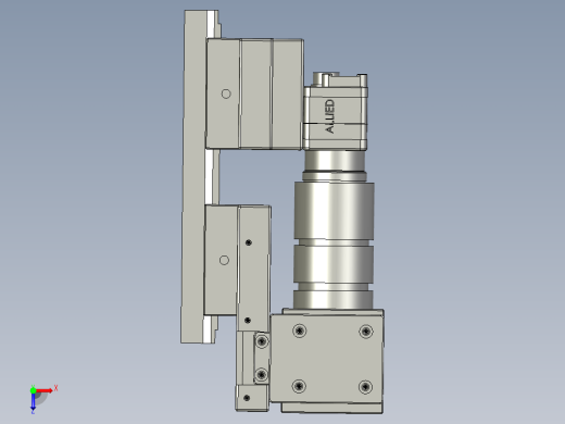 CCD组件-齿轨滑台2俯视缩略图
