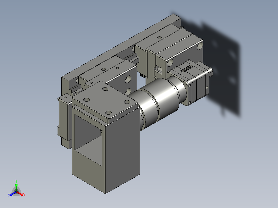CCD组件-齿轨滑台2正等轴测图