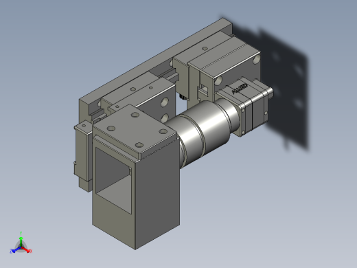 CCD组件-齿轨滑台2正等轴测缩略图