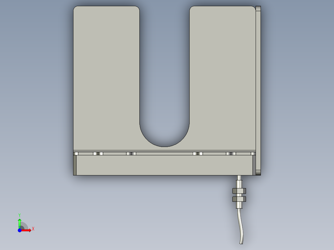 XM-03-01上料盒组件前视图
