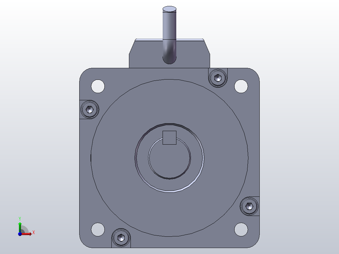 750W 松下伺服电机前视图
