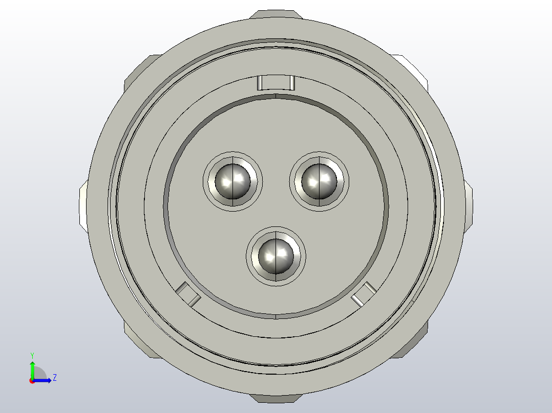 威浦连接器sp2110-p3-3左视图