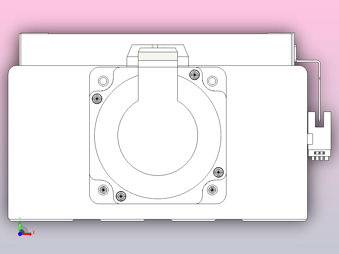 滚珠丝杠直线轴带导轨全封闭TPA-HCR-175D-2510C-L350-M-C-P75-N3前视图
